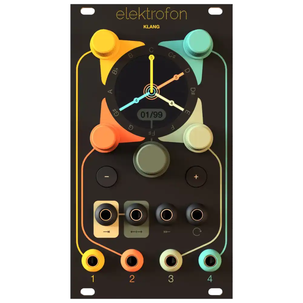 Elektrofon Klang Eurorack Quad Voice Polyphonic Controller Sequencer Module