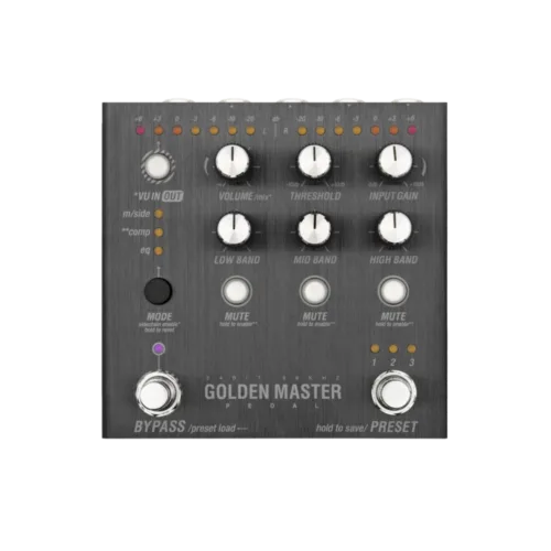 Endorphin.es Golden Master Pedal Stereo Multi-Band End-Of-Chain Processor Unit (Black)