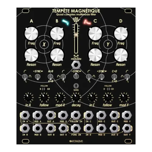 Eowave Tempete Magnetique Eurorack Quad Complex Multimode Filter Module