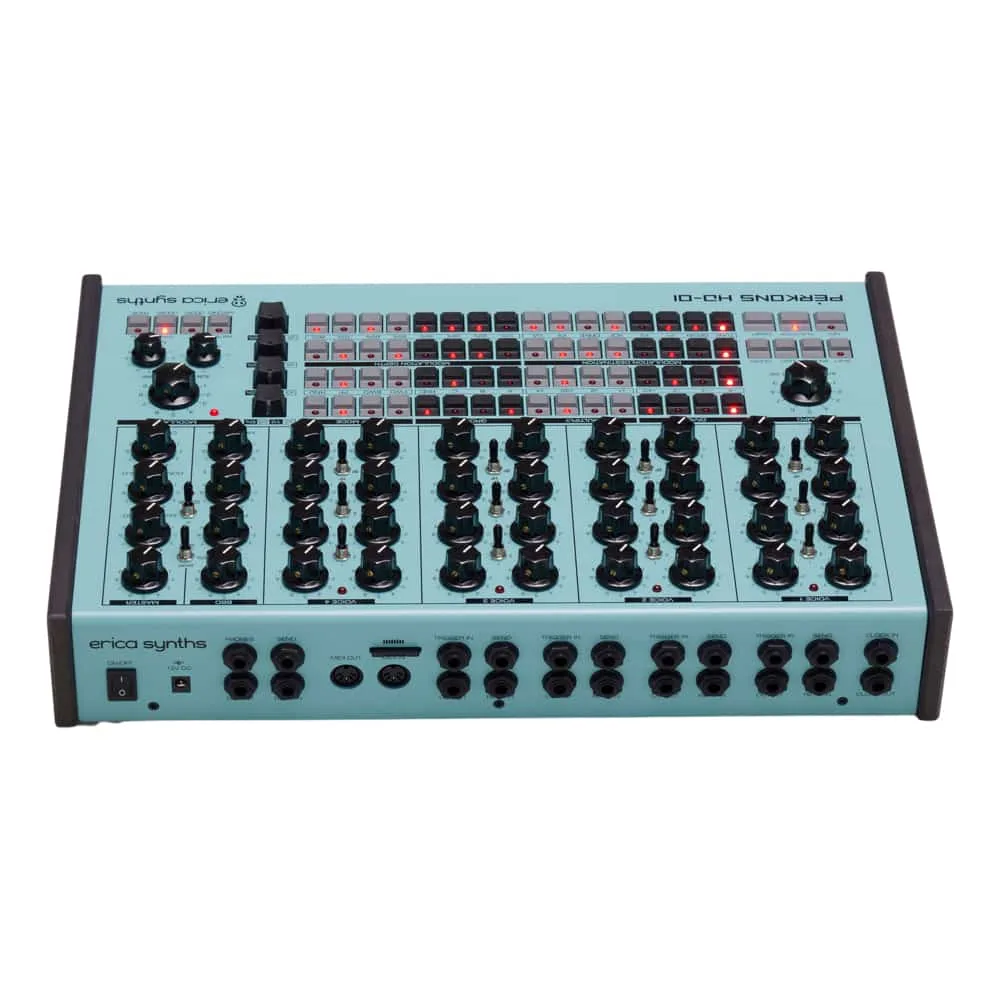 Erica Synths Perkons HD-01 Desktop Groovebox (Jet Fighter Cockpit Blue) - Image 5