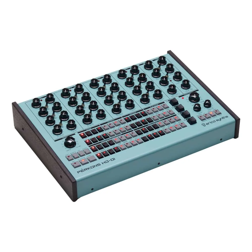 Erica Synths Perkons HD-01 Desktop Groovebox (Jet Fighter Cockpit Blue) - Image 4