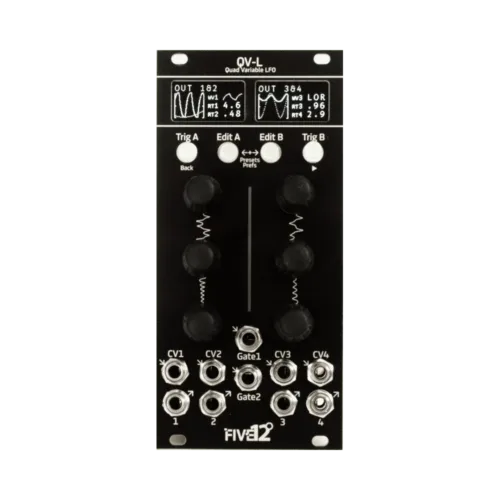 Five12 QV-L Eurorack Quad Variable LFO Module (Black)