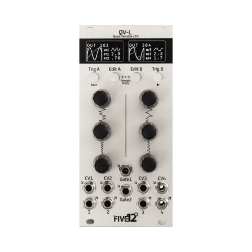 Five12 QV-L Eurorack Quad Variable LFO Module (Silver)