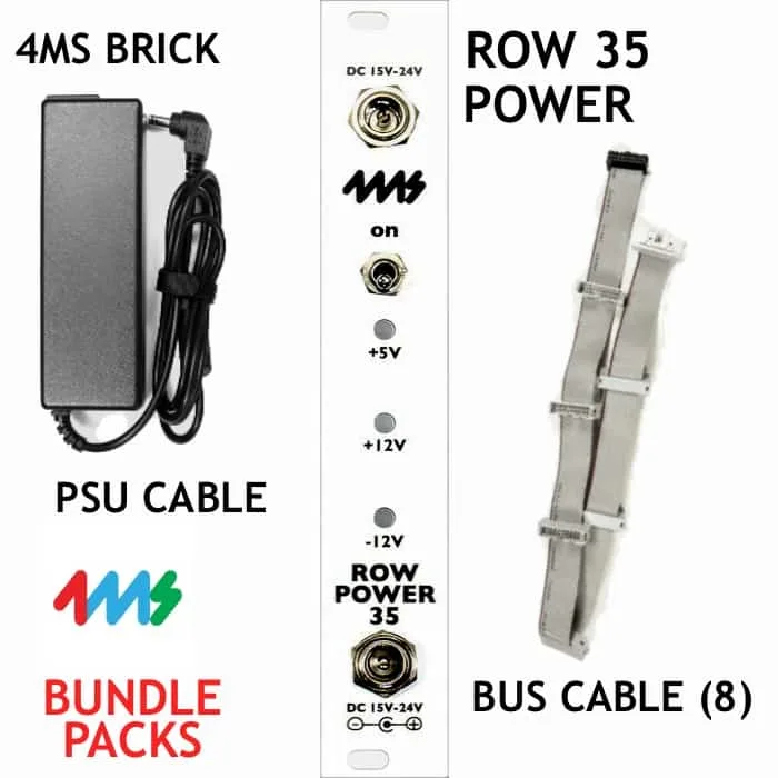 4ms Row Power 35 Eurorack Power Module Bundle