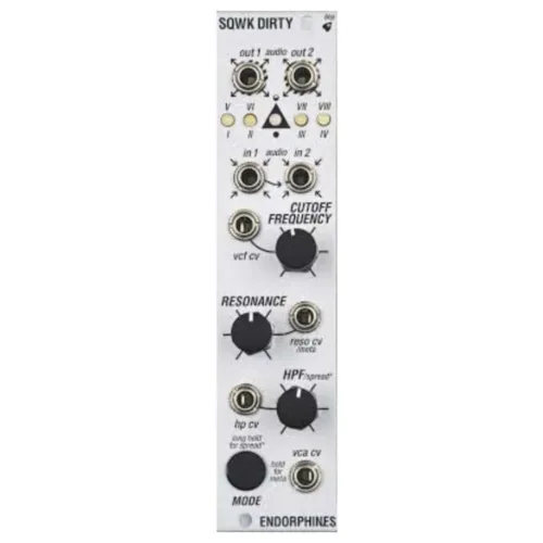 Endorphin.es Squawk Dirty To Me Eurorack Filter Module (Silver)