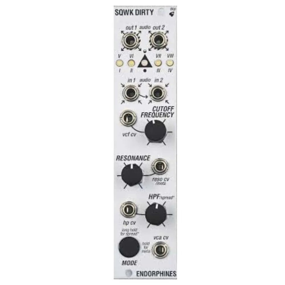 Endorphin.es Squawk Dirty To Me Eurorack Filter Module (Silver)