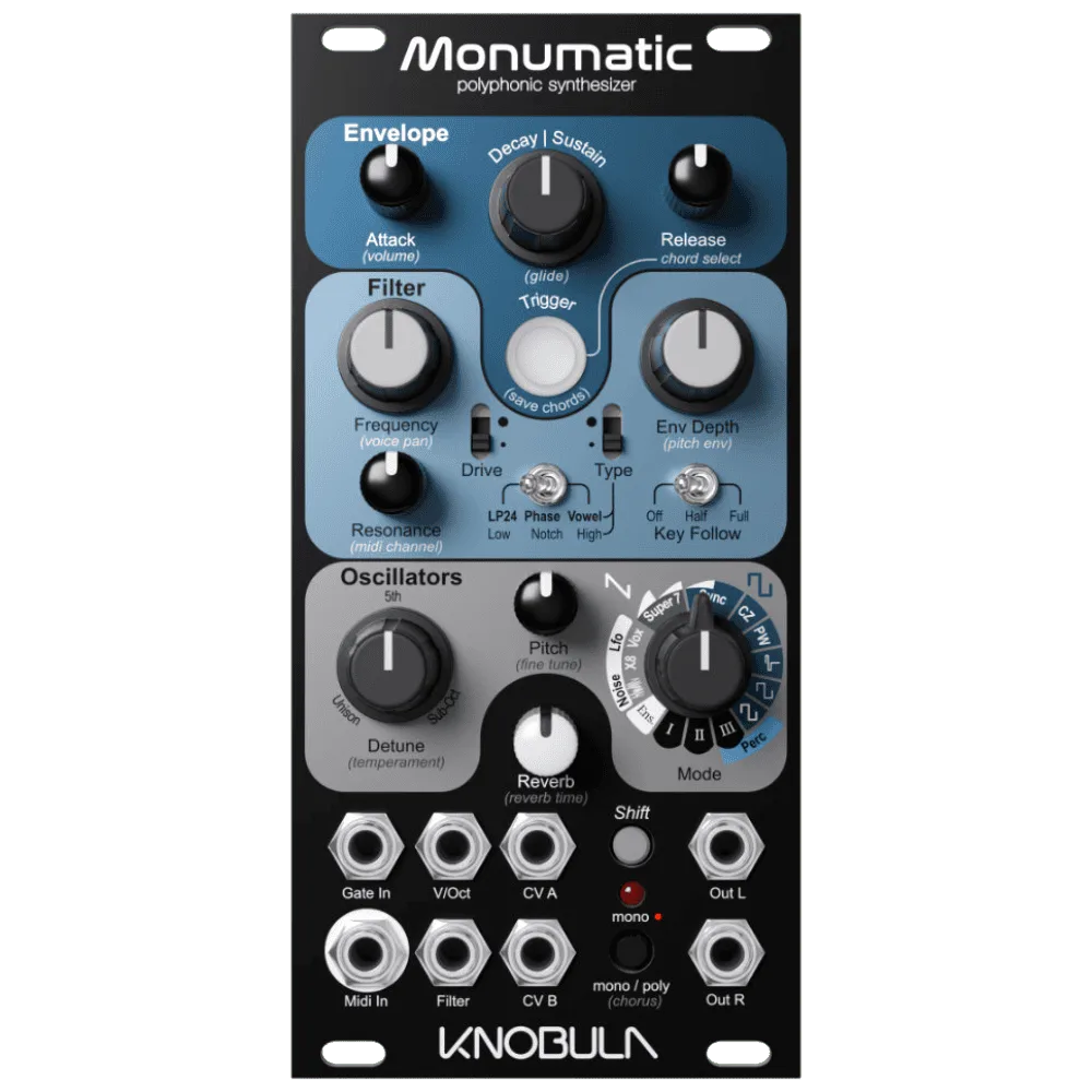Knobula Monumatic Eurorack Polyphonic Synthesizer Module