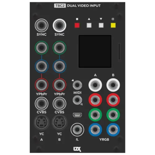 LZX Industries TBC2 Mk2 Eurorack Dual Video Input Module (Gen3 Series)