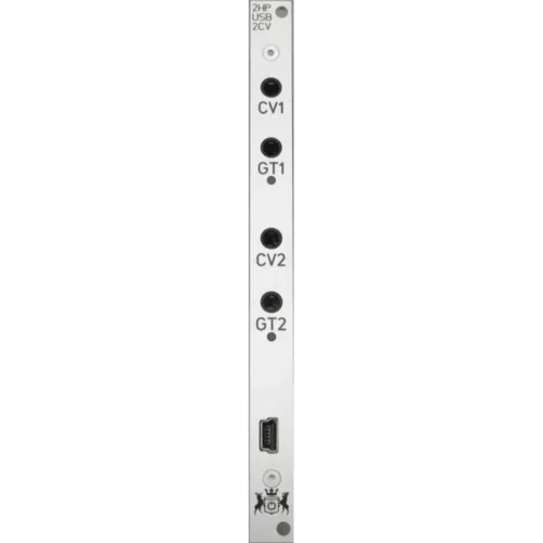 Michigan Synth Works 2HP2CV USB to CV Eurorack Adapter Module (Silver)