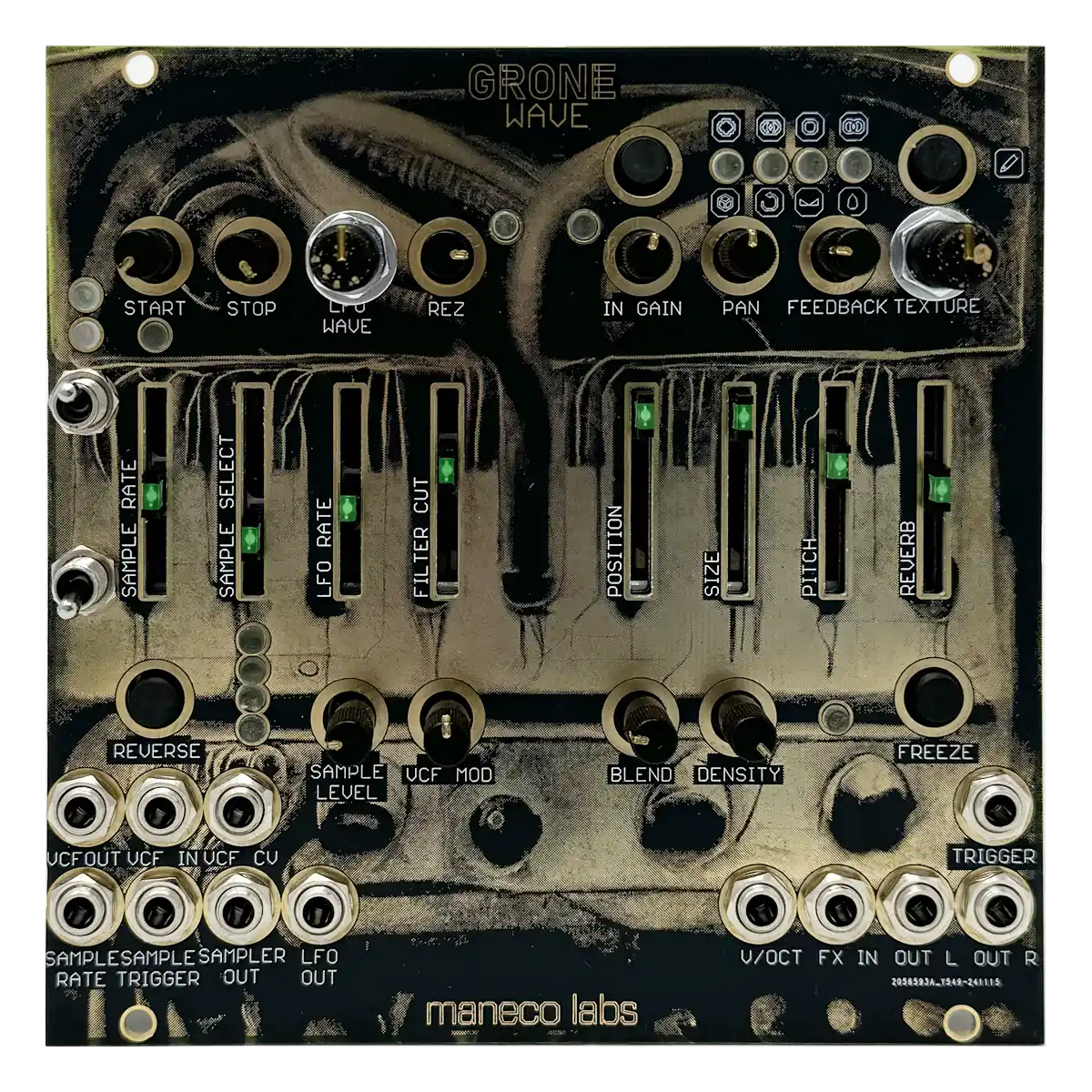 Maneco Labs Grone Wave Eurorack Lo-Fi Sample Player Module