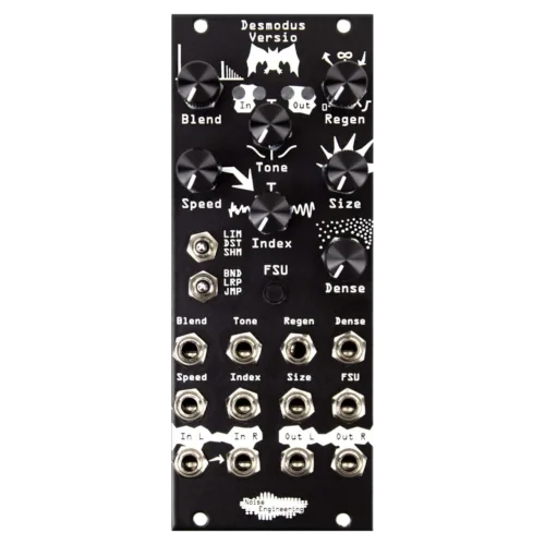 Noise Engineering Desmodus Versio Eurorack Reverb and DSP Module (Black)