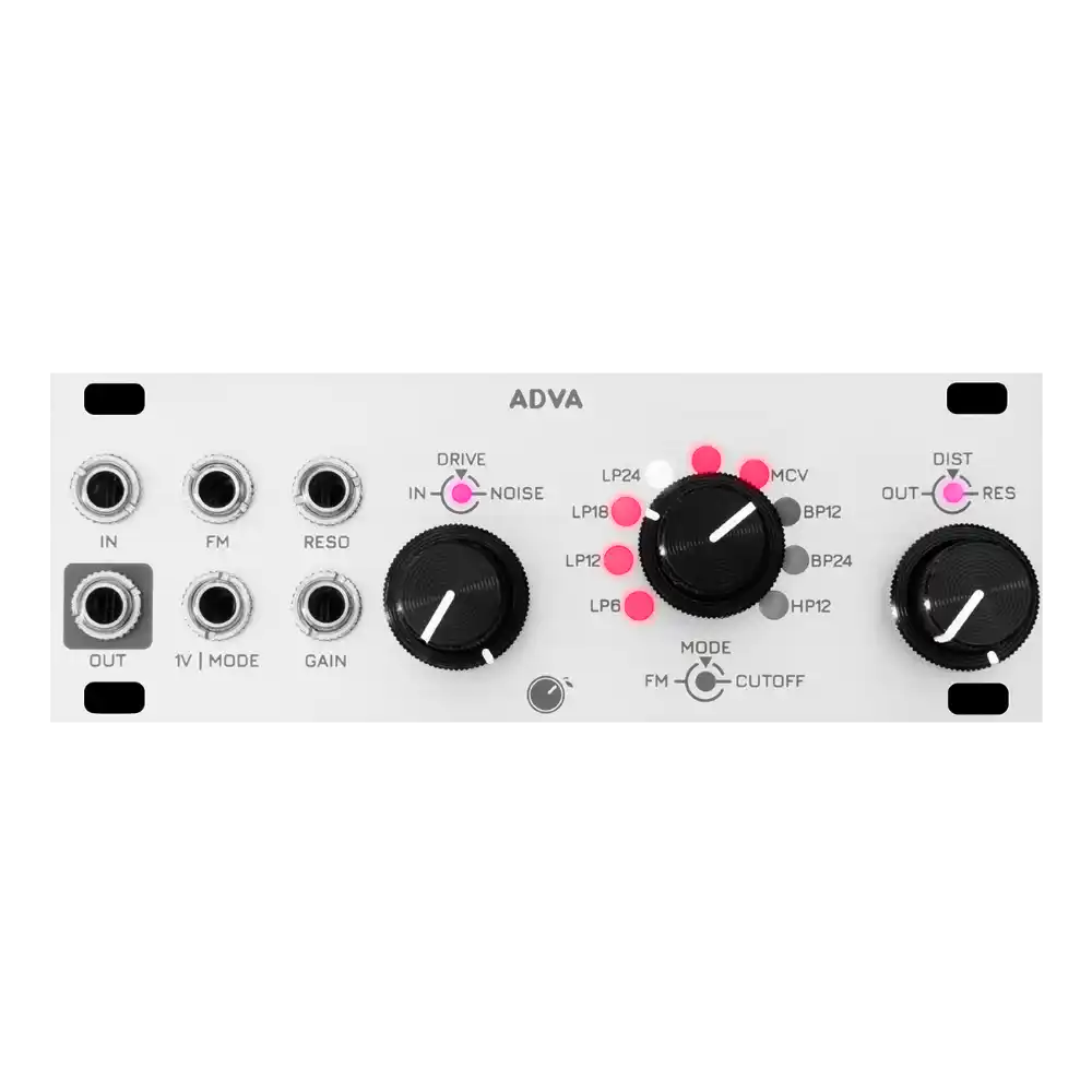 Plum Audio ADVA Eurorack Multimode Acid Filter Module (1U - Silver)