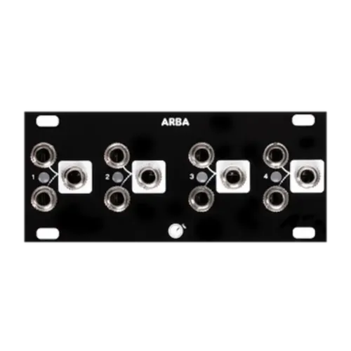 Plum Audio ARBA Eurorack Quad VCA Module (1U – Black)