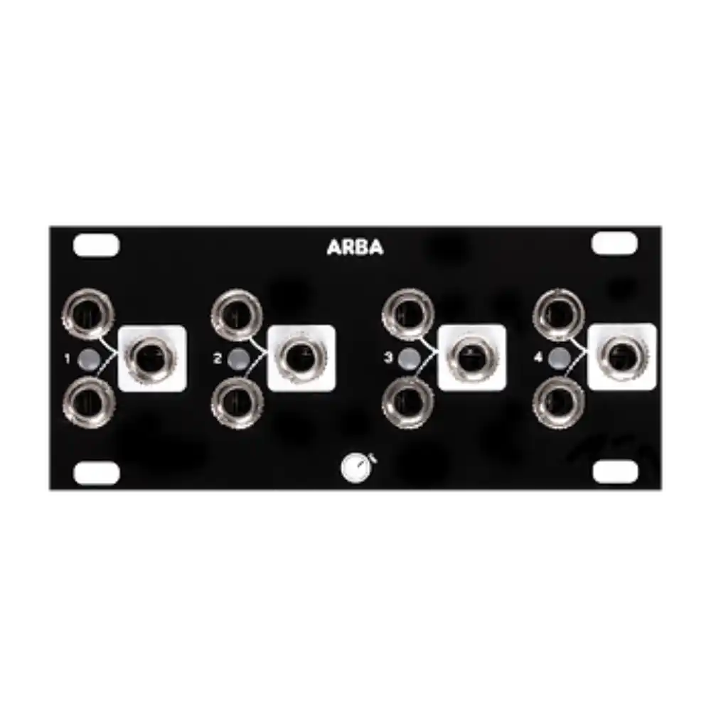 Plum Audio ARBA Eurorack Quad VCA Module (1U - Black)