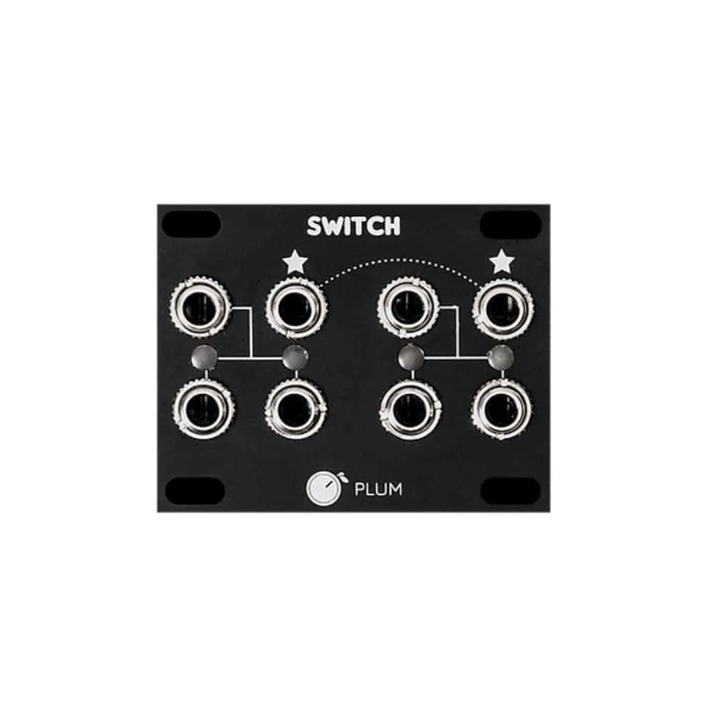 Plum Audio Switch 1U Eurorack Module (Black)