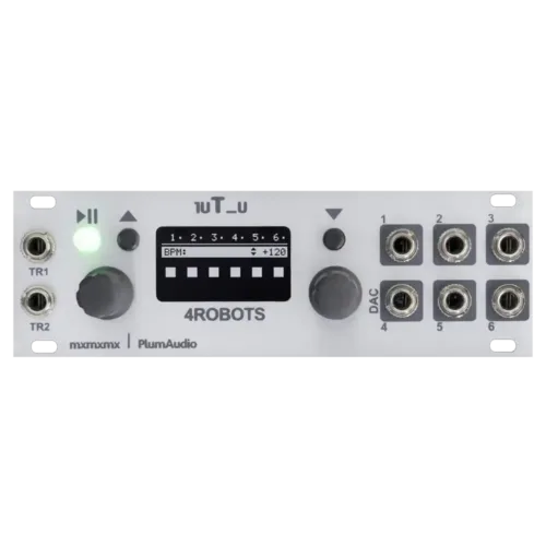 Plum Audio 1uT_u 4ROBOTS +Ex6 Eurorack Module (Silver)