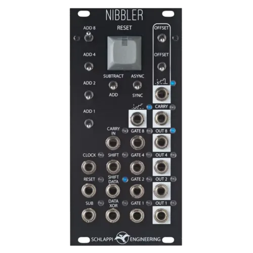 Schlappi Engineering Nibbler Eurorack Shift Register/Logic Module (Black)