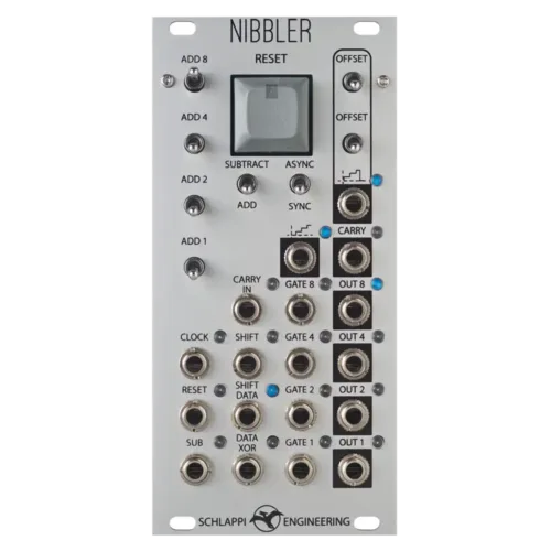 Schlappi Engineering Nibbler Eurorack Shift Register/Logic Module (Silver)
