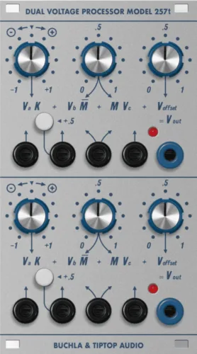 Buchla and Tiptop Audio 257t Eurorack Dual Voltage Processor Module
