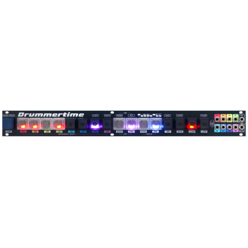 Tubbutec Drummertime 1U Eurorack Drum Sequencer Module (Single Module Clicky)