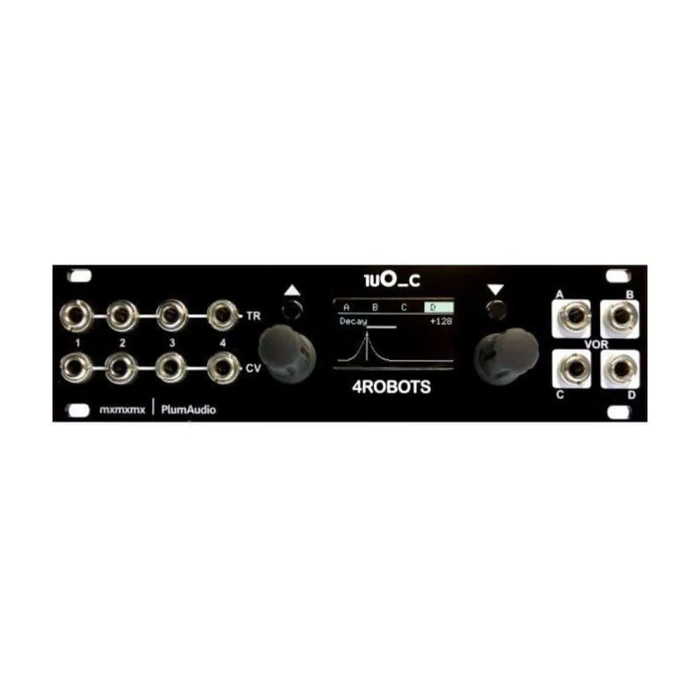 Plum Audio 1uO_c - 4ROBOTS Eurorack Module (Ornament and Crime) (Black - 1U)
