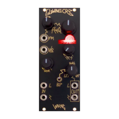 Worng Electronics Glowing Orb Eurorack Stereo State Variable Filter Module