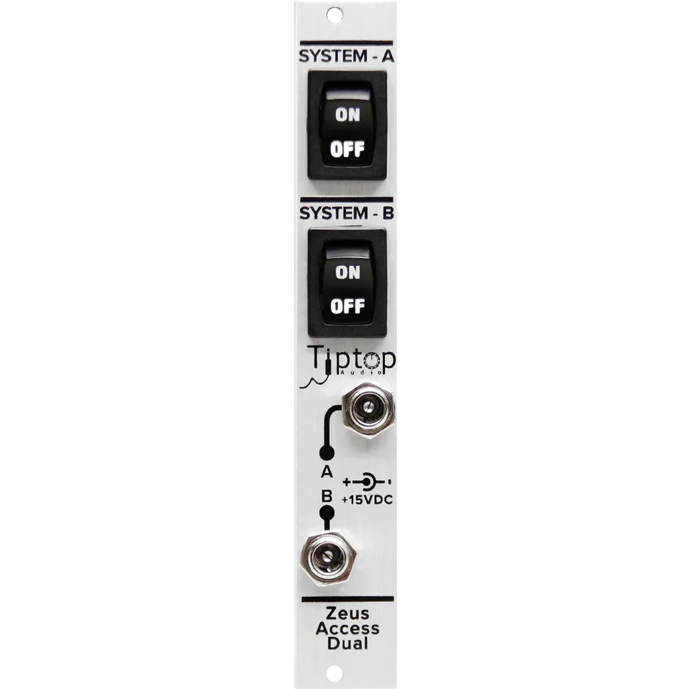 Tiptop Audio Zeus Access Dual Eurorack Power Input Module