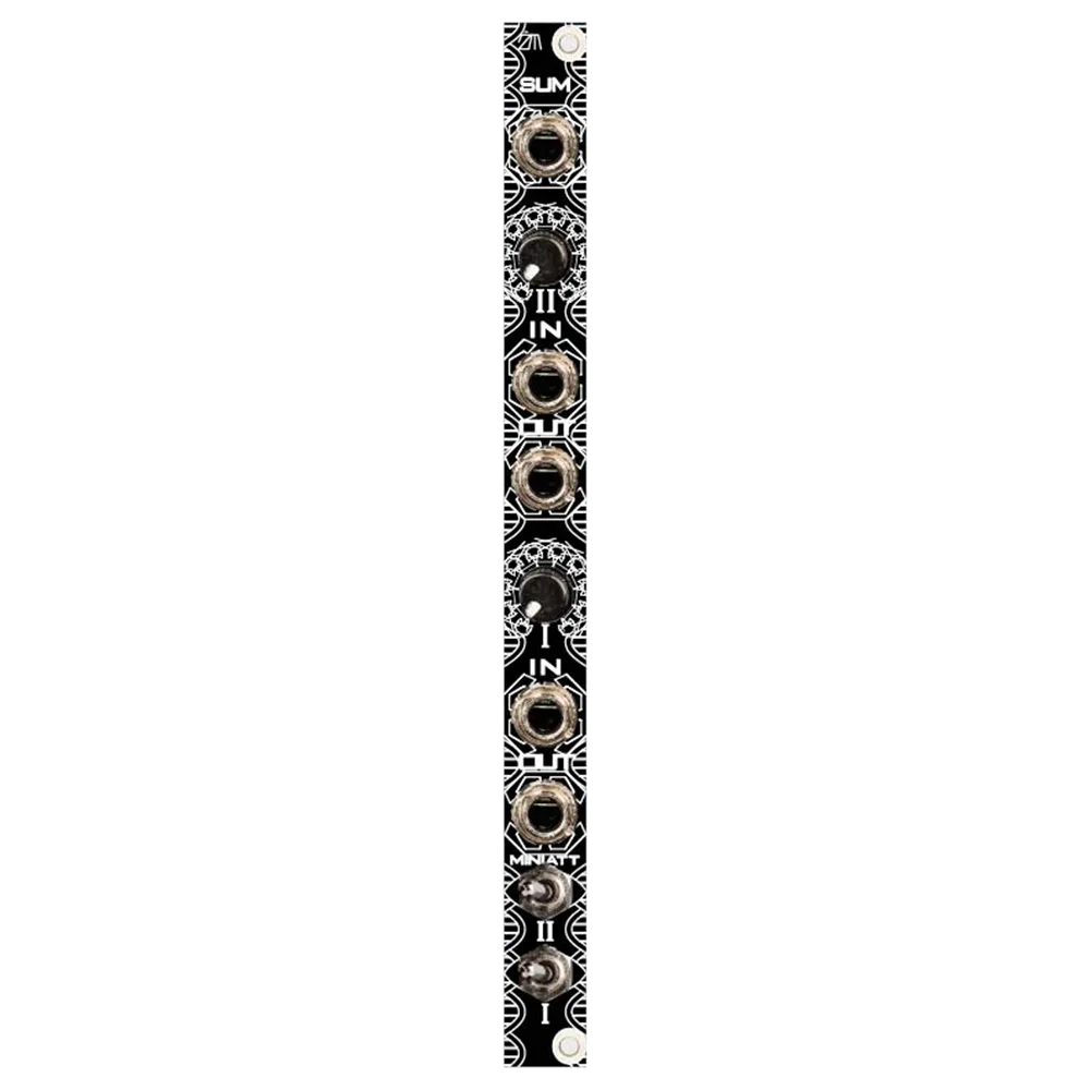 Zlob Modular MiniAtt Eurorack Dual Mute Attenuator Mixer Module