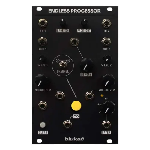 Blukac Endless Processor Eurorack Sustainer/Looper Module (Black)