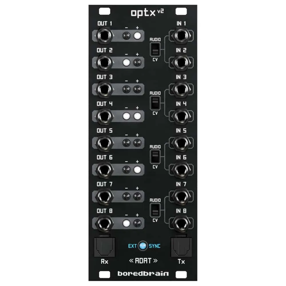 Boredbrain Optx V2 Eurorack ADAT IO Expander Module