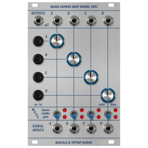 Buchla and Tiptop 292t Eurorack Quad Low Pass Gate Module