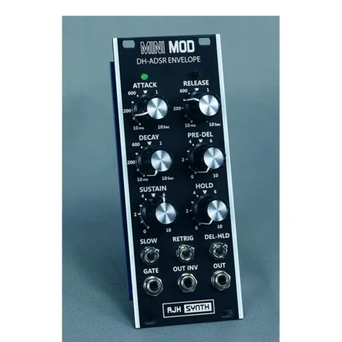 AJH Synths MiniMod DH-ADSR Envelope Generator Eurorack Module (Vintage Black)