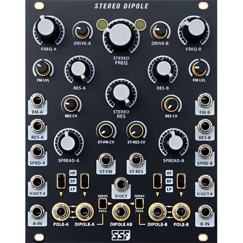 Steady State Fate Stereo Dipole Eurorack Filter Module (Black)