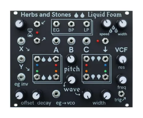 Herbs and Stones Liquid Foam Eurorack Synthesiser Module
