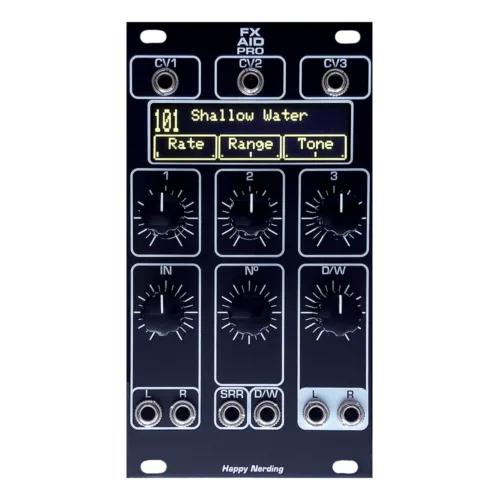 Happy Nerding FX Aid Pro Eurorack Stereo Multi-FX Module (Black)