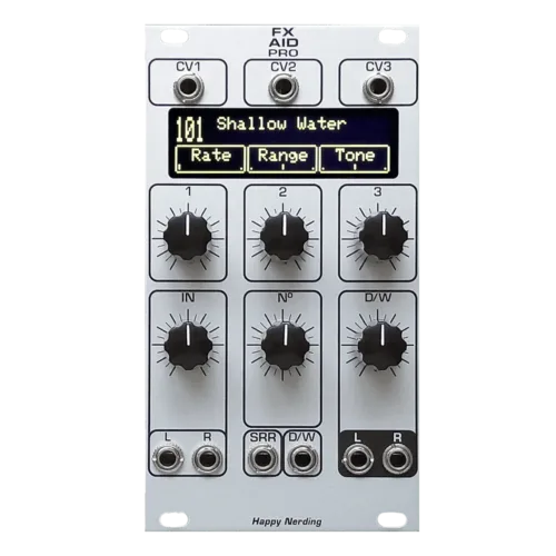 Happy Nerding FX Aid Pro Eurorack Stereo Multi-FX Module (Silver)