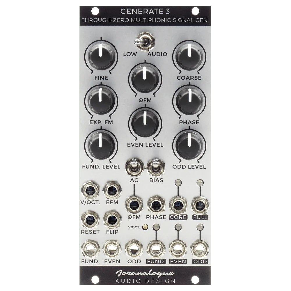 Joranalogue Generate 3 Eurorack Through-Zero Oscillator Module