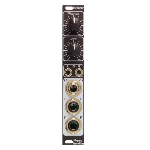 Happy Nerding Isolator Eurorack Audio I/O Module (Black)