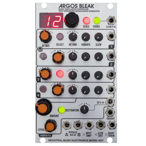 Industrial Music Electronics Argos Bleak Eurorack Quad Oscillator Controller Module