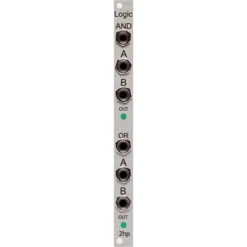 2hp Logic Eurorack AND/OR Module (Silver)