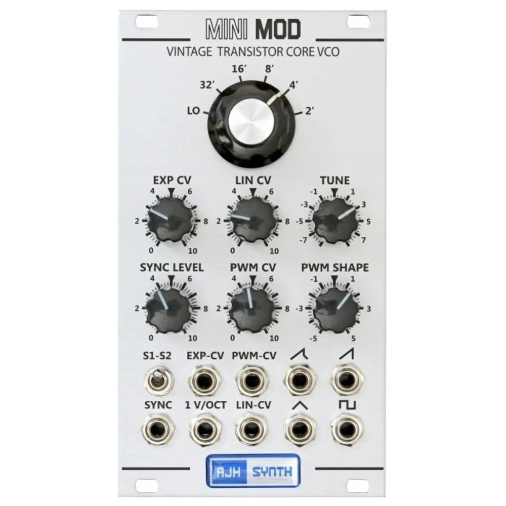 AJH Synths MiniMod VCO Eurorack Module (Silver)