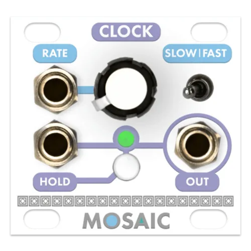 Mosaic 1U Eurorack Clock Module (White)