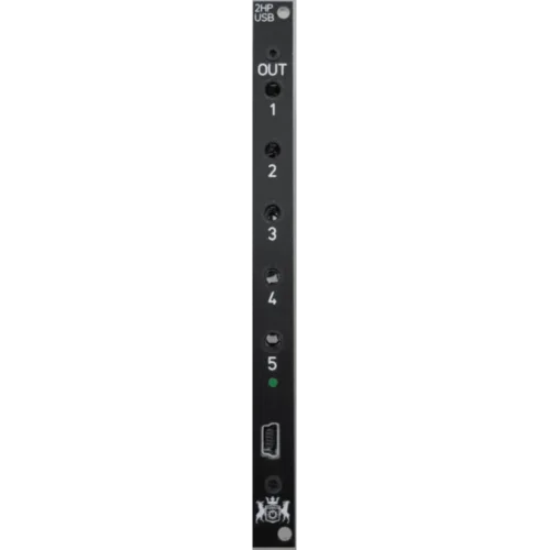Michigan Synth Works 2HP2MIDI Eurorack 5 Port TRS MIDI Output Module (Black)