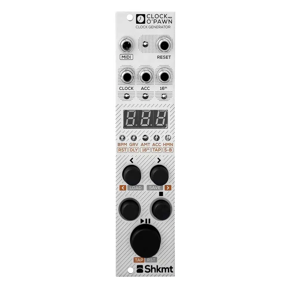Shakmat Modular Clock O'Pawn MKII Eurorack Clock Generator Module