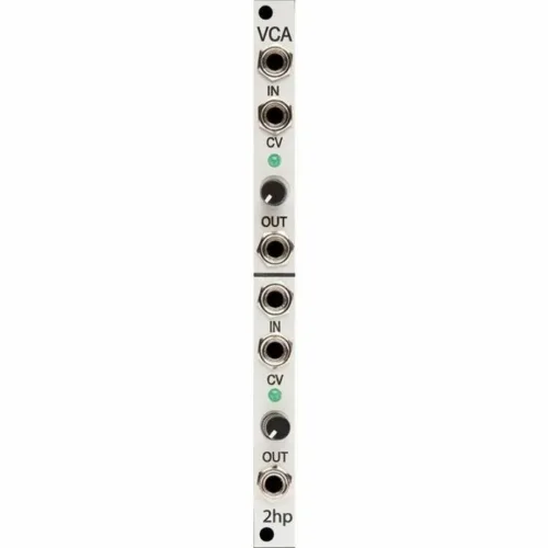 2hp VCA Eurorack Module (Silver)