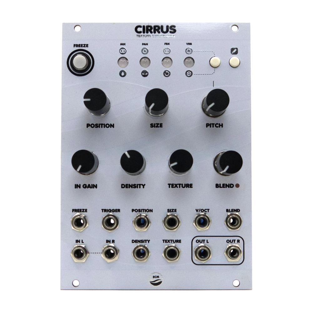 East Coast Modular Cirrus Eurorack Texture Synthesiser Module (White)