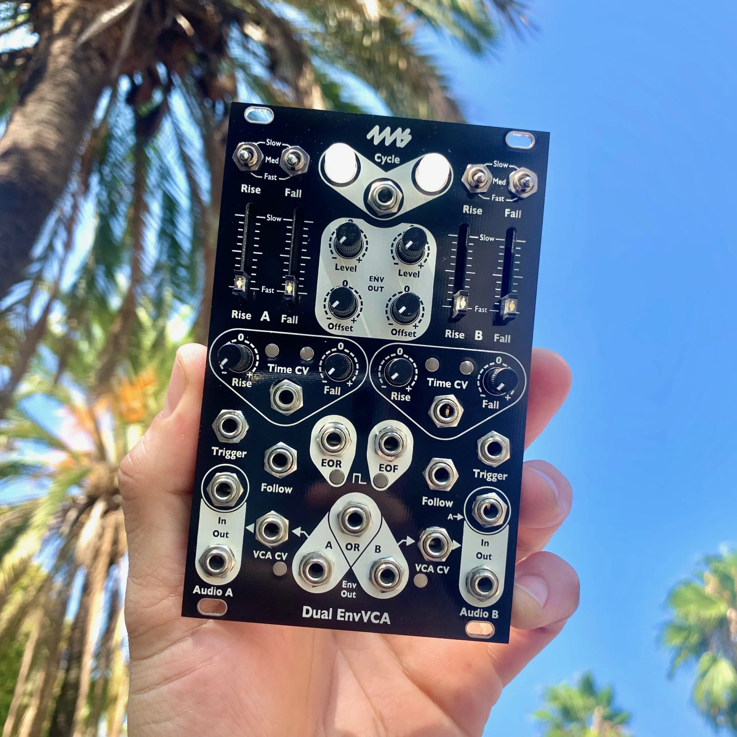 4ms Dual EnvVCA Eurorack Envelope Generator and VCA Module [Ex-Demo]