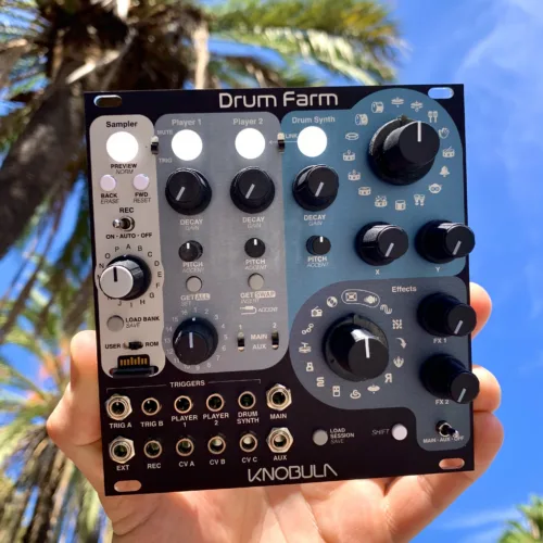 Knobula Drum Farm Eurorack Percussion Synthesis and Sampler Module [Ex-Demo]