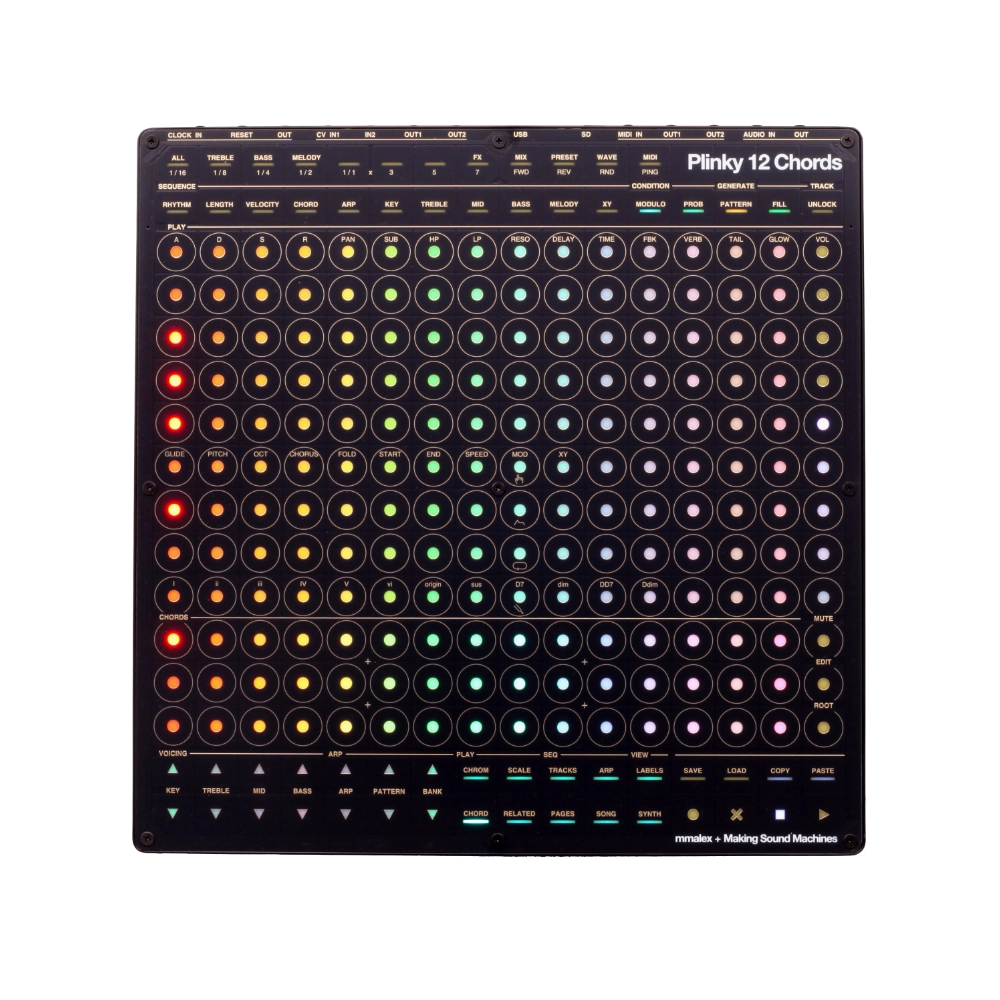 Making Sound Machines Plinky 12 Chords Desktop Polyphonic Touch Synthesiser